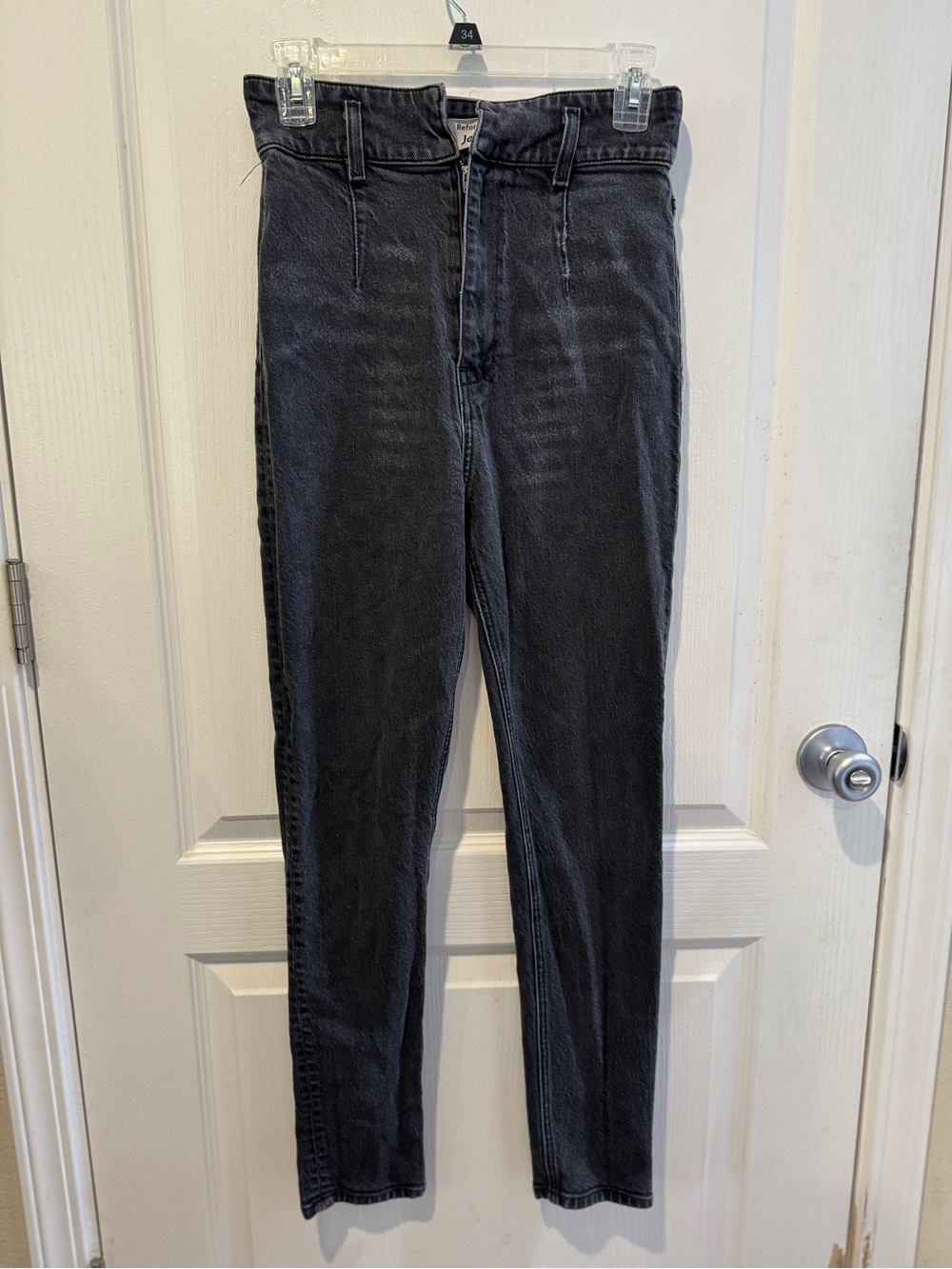 Reformation Kayo High & Skinny Black Denim Jeans